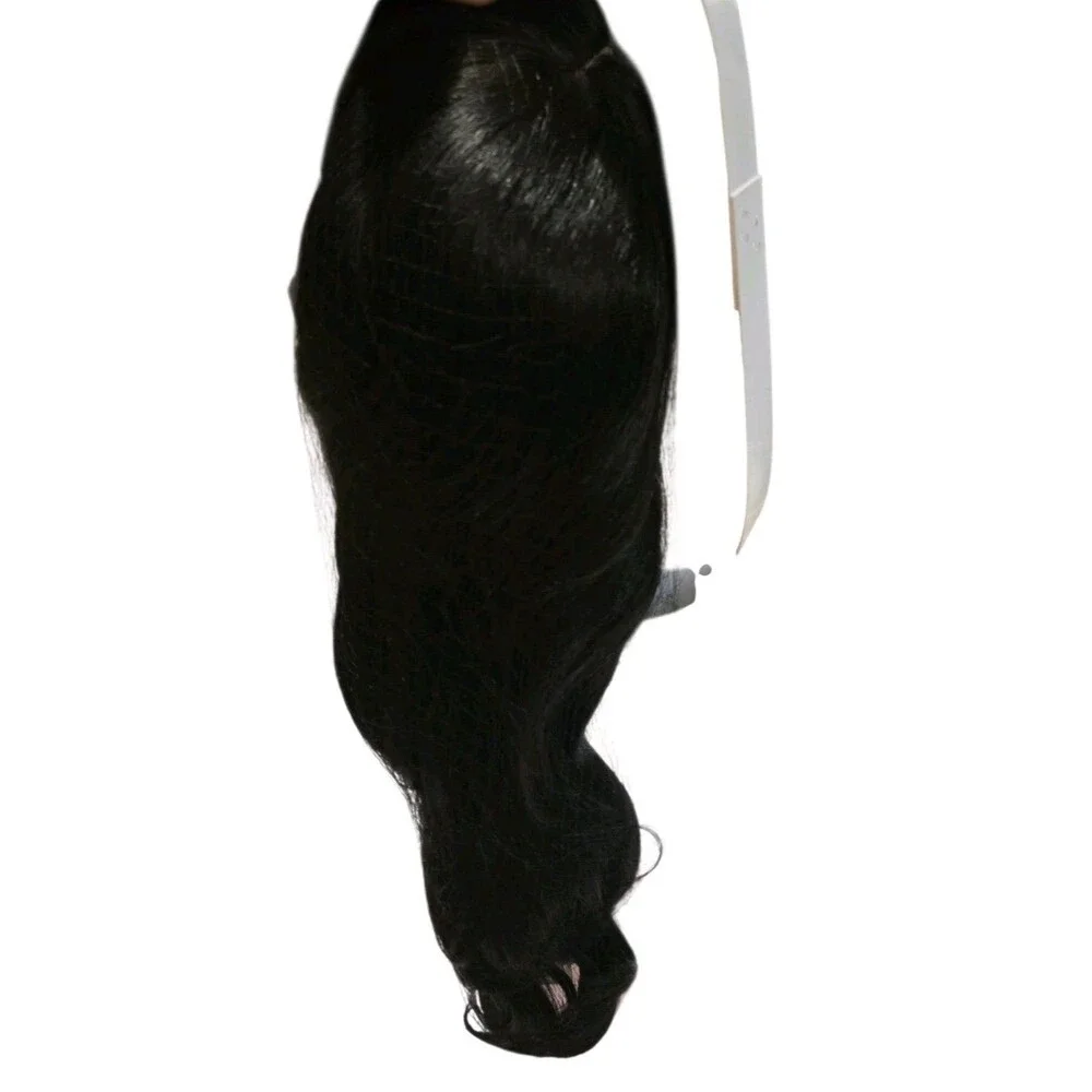 Special Made Black Wig Natural Fibers 25 Inch NIB